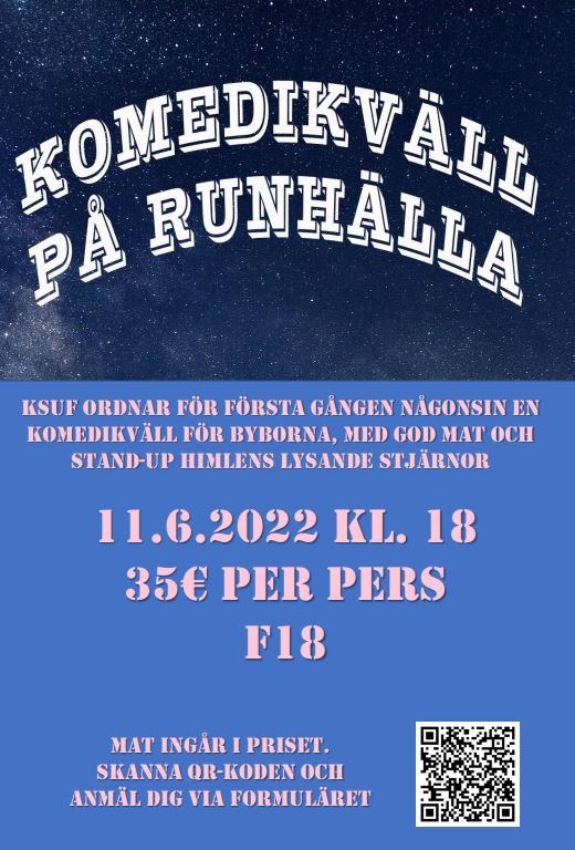 Stand-up@Runhälla 11.6.2022